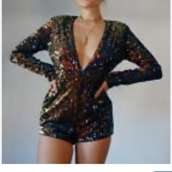 Forever 21 Vibrant Sequin Jumpsuit - Picture 3 of 10